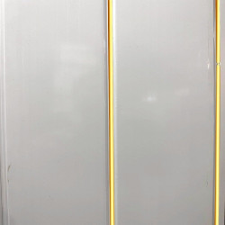 White Gloss 2 Strips Gold 8mm Shower wall panels wet wall panels