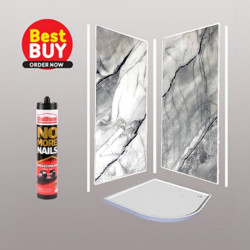 Cabana Wet Wall Shower wall kit 10MM Thick 1M Wide  save 10% OFF.