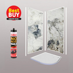 Pendora Wet Wall Shower wall kit 10MM Thick 1M Wide  save 10% OFF.