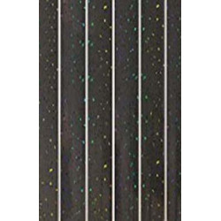 1 panels of Black Sparkle silver 2 strip wet wall pvc panel 200mm x 2700mm x 5mm thick