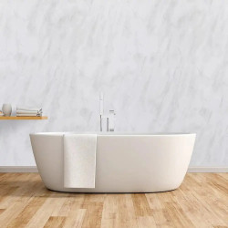 Light Grey Marble 1.2M x 2400mm Wet Wall Bathroom Wall Panel...................