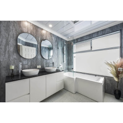 1 x Grey Metallic pvc wetwall panel 250mm x 2700mm x 5mm............. 1 x Grey Metallic pvc wetwall panel 250mm x 2700mm x 5mm.............