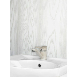 1 panel of White Wood wet wall pvc panels 250mm x 2700mm x 5mm thick 1 panel of White Wood wet wall pvc panels 250mm x 2700mm x 5mm thick