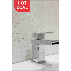 WHITE SPARKLE WETWALL PANELS 1.2MTR LARGE /NO MORE TILES