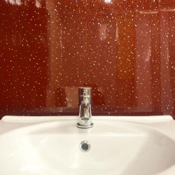 Red Sparkle 250mm x 2700mm x 5mm PVC Wet Wall Panels